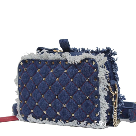 New Frayed Rockstud Spike Denim